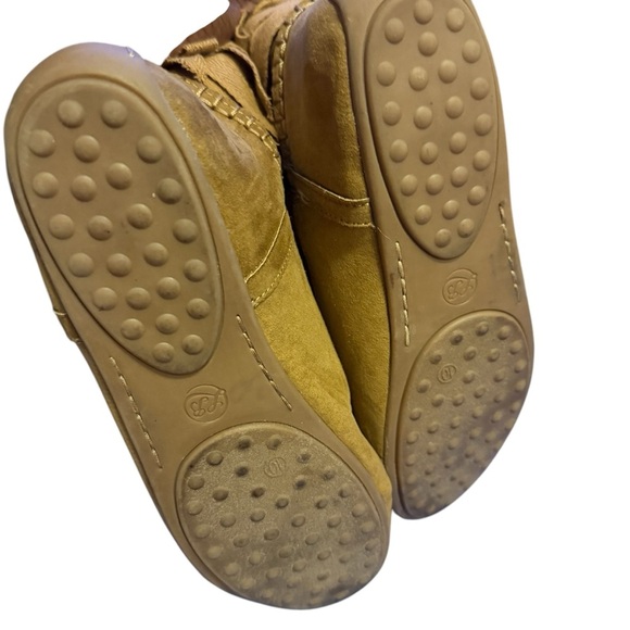Lucky Brand ACCALIE Tan Faux Fur Lined Moccasin Ankle Boot size 10 - Picture 6 of 7